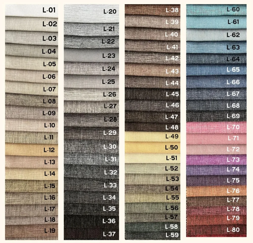 linen fabric colors