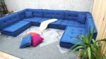 Blue Floor Modular Sofa-3