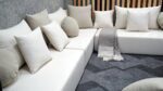 Cream Floor Pillows For Adult, Sectional Foam Couch - Image 4