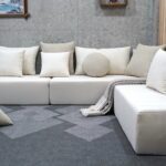 Cream Floor Pillows For Adult, Sectional Foam Couch