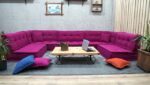 pink floor cushion
