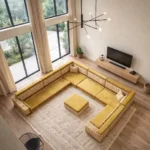 yellow arabic sofa