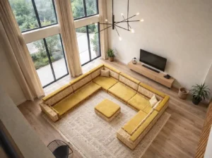 yellow arabic sofa