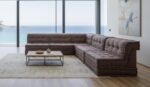 Modular Reversible Floor Sectional Sofa