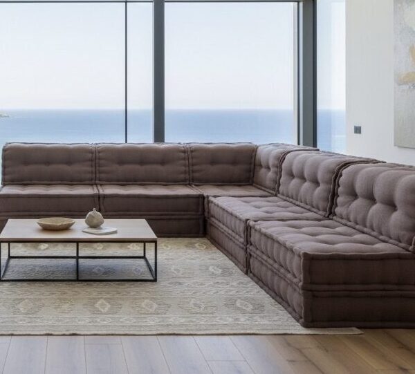 Modular Reversible Floor Sectional Sofa