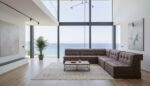 Modular Reversible Floor Sectional Sofa Taupe Color - Image 9