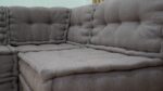 Modular Reversible Floor Sectional Sofa Taupe Color - Image 10