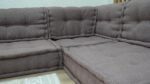Modular Reversible Floor Sectional Sofa Taupe Color - Image 4