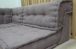 Modular Reversible Floor Sectional Sofa Taupe Color - Image 3