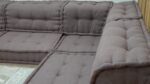 Modular Reversible Floor Sectional Sofa Taupe Color - Image 2