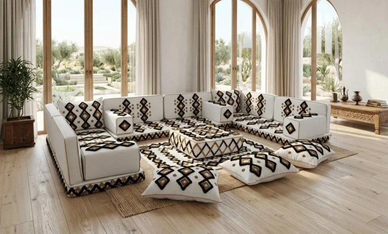 Moroccan floor couch