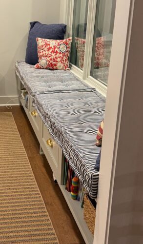 custom bay window cushion