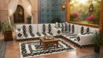 boho floor couch l shaped set