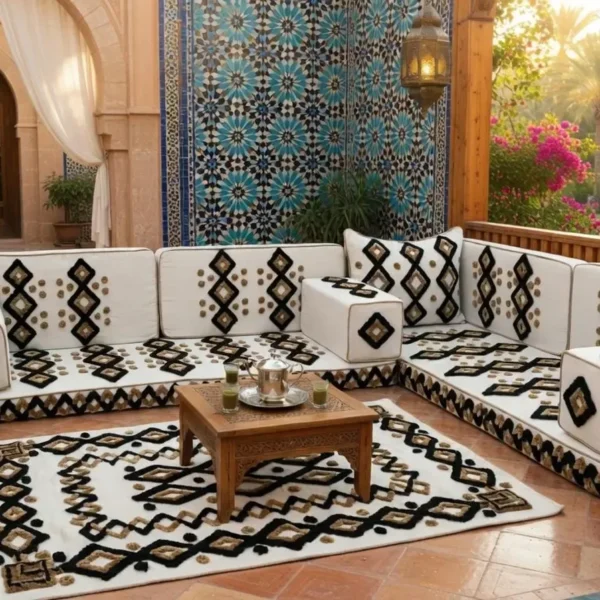boho floor couch l shaped set