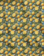 3D Yellow Lemon Motif Upholstery Fabric Model - Image 3
