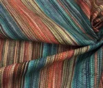 Colorful Striped Textured Fabric For Sofa And Curtain - Image 3