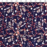 Floral Patterned Upholstery and Drapery Fabric