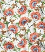 Flower Patterned Curtain, Sofa and Cover Fabric - Image 4