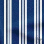 Navy Blue Straight Line Patterned Upholstery Fabric