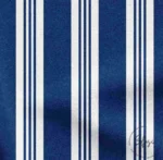 Navy Blue Straight Line Patterned Upholstery Fabric - Image 5