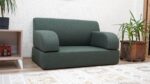 green tatami floor sofa