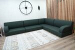 green tatami floor sofa
