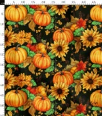 Upholstery Fabric with Sunflower and Pumpkin Motifs - Image 3