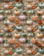 3D Floral Pumpkin Patterned Sofa and Cover Fabric - Image 3