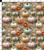 3D Floral Pumpkin Patterned Sofa and Cover Fabric - Image 4