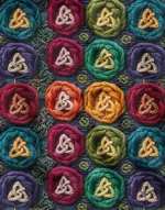 3D Wool Knit Patterned Fabric Model