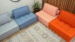 Colored floor sectional sofa 6
