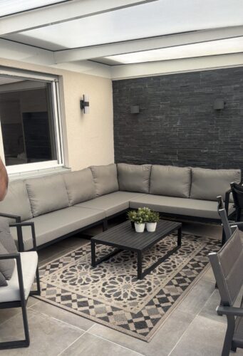 Waterproof Outdoor Cushions Clearance, Patio Furniture Pillow photo review
