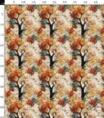 Autumn Themed Tree Pattern Fabric - Image 4
