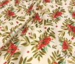 Christmas Flower Patterned Upholstery Fabric - Image 3