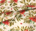 Christmas Flower Patterned Upholstery Fabric - Image 4