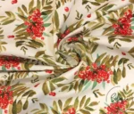 Christmas Flower Patterned Upholstery Fabric - Image 5