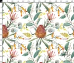 Eucalyptus Flower Motif Upholstery Fabric Model