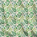 Green Leaves Design Upholstery Background Curtain and Sofa Fabric