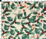 Kokina Floral Green Leaf Sofa, Curtain and Cover Fabric