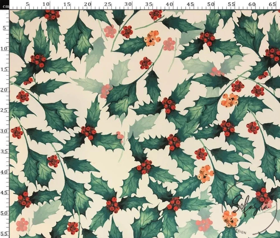 Kokina Floral Green Leaf Sofa, Curtain and Cover Fabric Kokina Floral Green Leaf Sofa, Curtain and Cover Fabric - Image 1