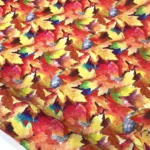 New Generation Upholstery Fabric with Autumn Leaves Motif