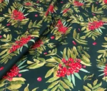 Oil Color Upholstery Fabric with Poinsettia Pattern - Image 3