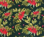 Oil Color Upholstery Fabric with Poinsettia Pattern - Image 5