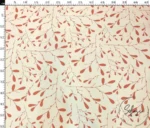 Peach Mini Leaf Motif Upholstery Fabric - Image 3