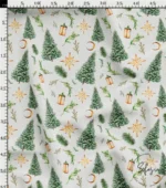 Pine Tree Patterned Upholstery and Curtain Fabric - Image 3