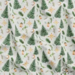 Pine Tree Patterned Upholstery and Curtain Fabric
