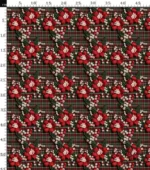 Red Green Plaid and Pearl Patterned Fabric - Image 4