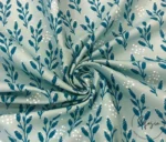 Snowflake and Leaf Motif Ikat Fabric Model - Image 4