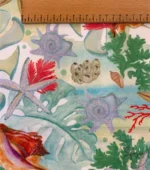 Starfish Patterned Upholstery Fabric Model - Image 3