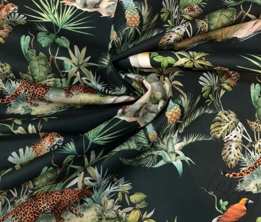 Tropical Figures New Generation Upholstery Fabric Model Tropical Figures New Generation Upholstery Fabric Model - Image 1